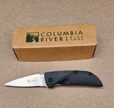 CRKT 1070KS Koji Hara Ichi Assisted 2-1/2" Satin Blade, Black Handle. * NEW*