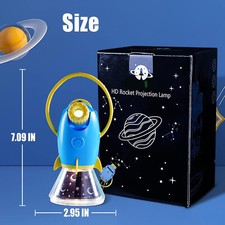 Galaxy Night Light Projector for Kids, Star Sky Rockets Projection Lamp, with 36