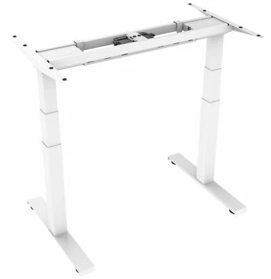 Höhenverstellbar Schreibtisch elektrisch Tischgestell Schreibtischrahmen weiß