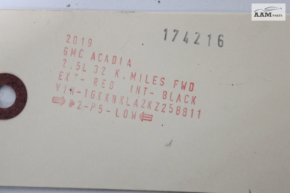 GMC ACADIA 2017-2021 CAPÓ DELANTERO TOPE PARACHOQUES AMORTIGUADOR GOMA OEM Foto 4 de 4