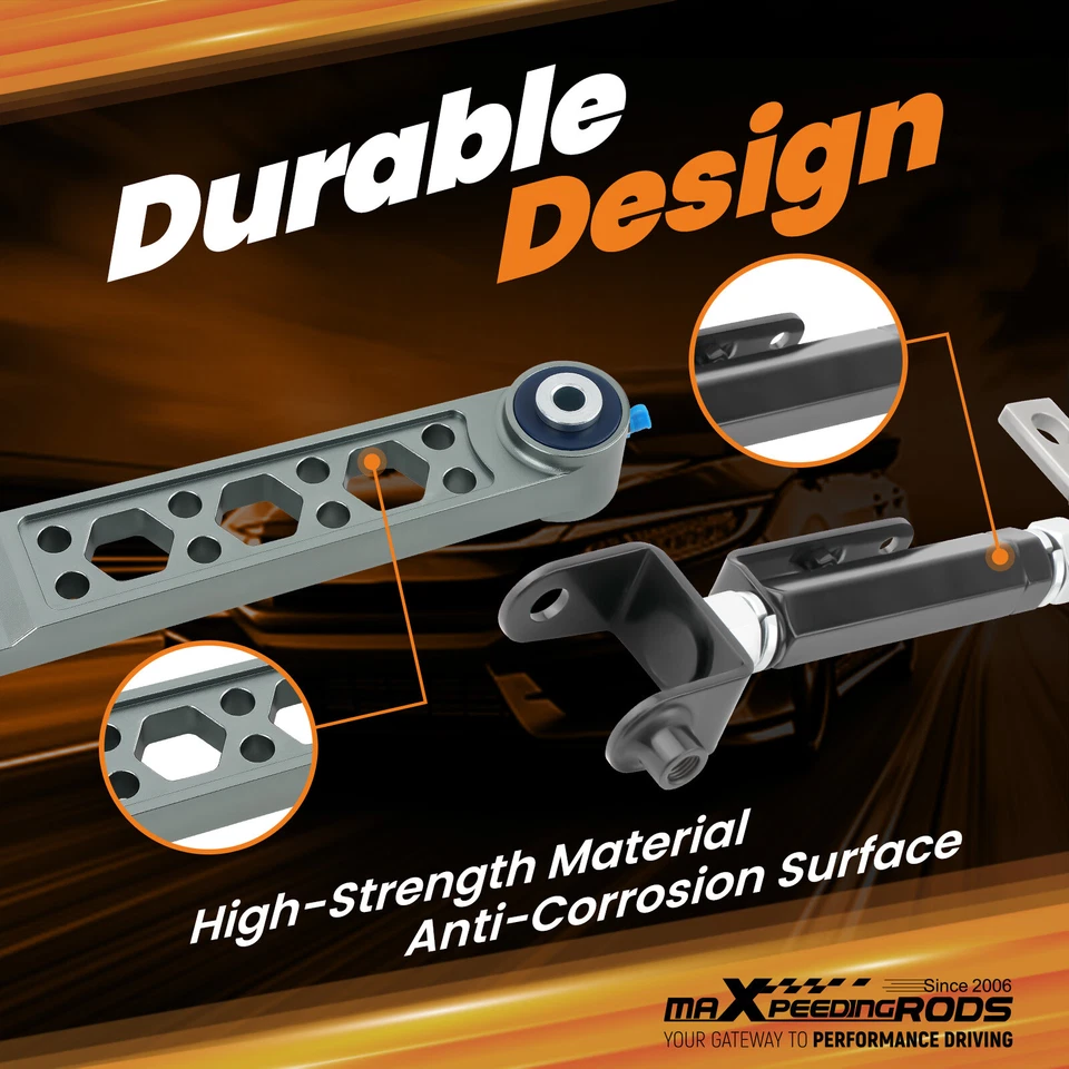 MaXpeedingrods 后下控制臂 + 后凸轮套件 适用于 02-06 讴歌 RSX DC5 — 第 2/4 张图片