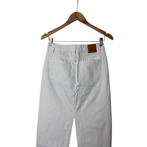 NWT Torn By Ronny Kobo Ezra White Denim Skirt 0 2069 - Picture 5 of 8