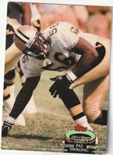 FREE SHIPPING-VG-1992 Topps Stadium Club Pat Swilling #292 SAINTS