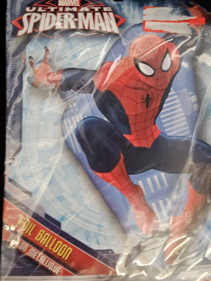 Lot 2 Marvel Ultimate Spider-Man Birthday Party 5CT Foil Balloon Bouquet Figure - Image 4 of 4
