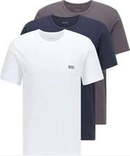 HUGO BOSS Men's Cotton Crew T-Shirt White, L