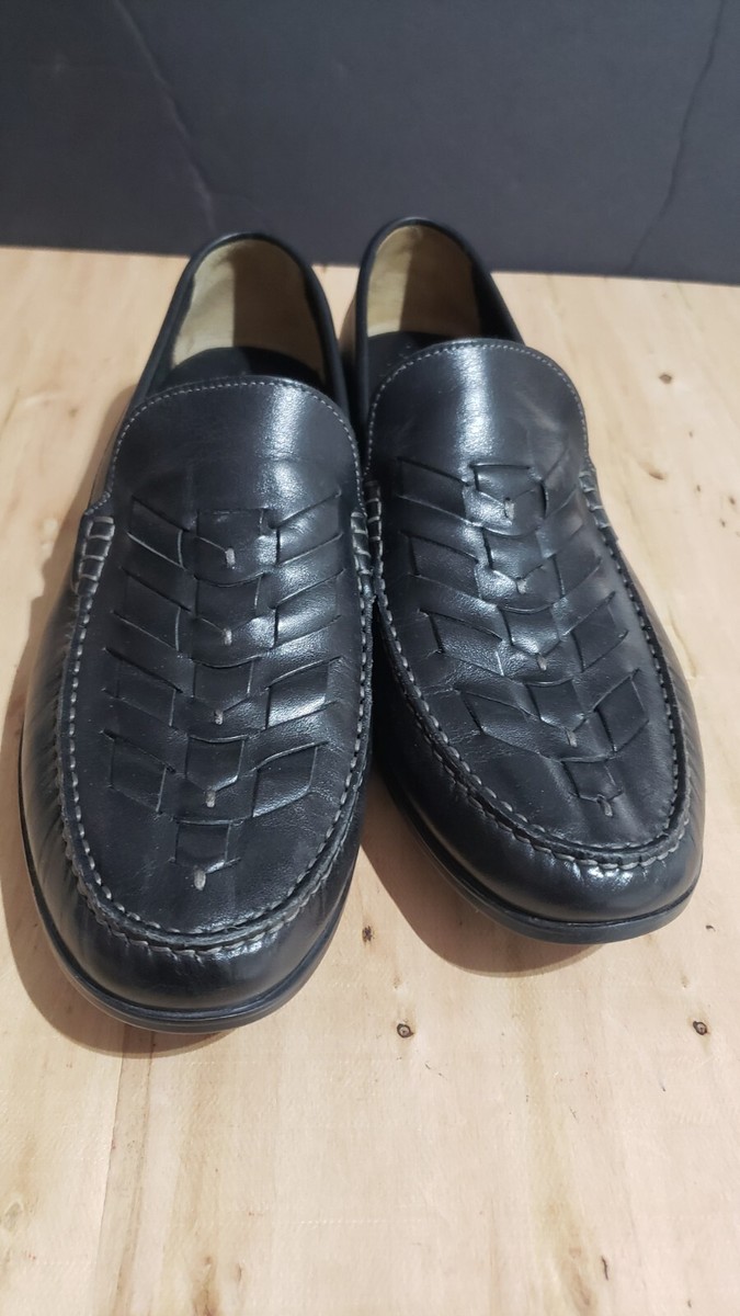Johnston & Murphy Creswell Woven Leather Dress Shoe Loafer 