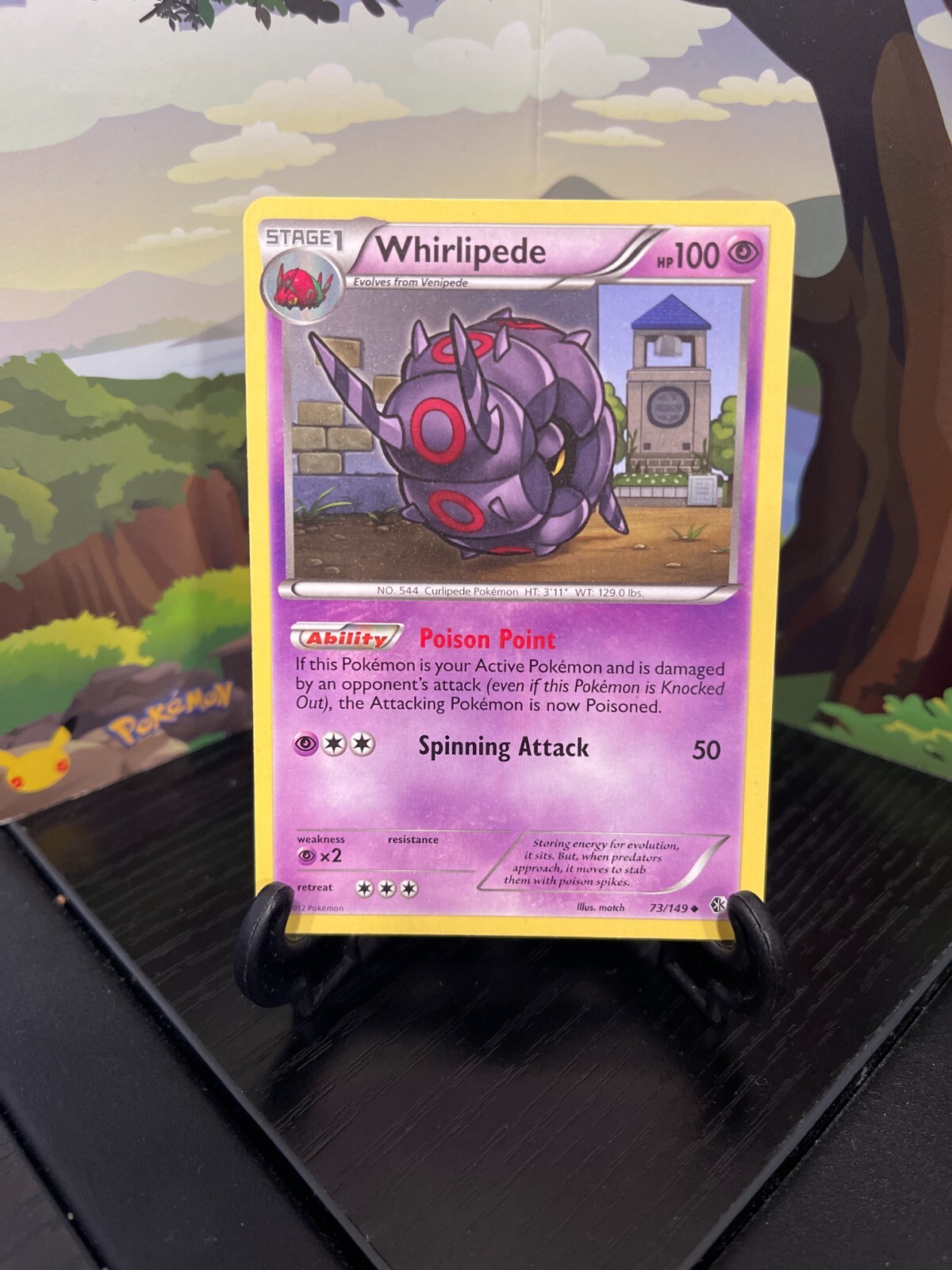 Whirlipede 73/149 - Boundaries Crossed - Uncommon - Pokemon Card TCG - LP