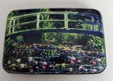 Women's Fine Art Identity Protection RFID Wallet - Water Lilies Bridge NEW