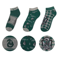 Harry Potter - Slytherin - KnöChelsocken 3Er-Pack - Socken Merchandise Kleidung