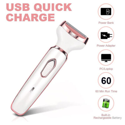 NEU Elektrischer Rasierer für Frauen Lady shaver Damenrasierer Körperhaartrimmer
