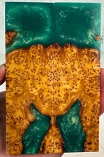 Stabilized Yellow Cedar Burl Hybrid Knife Scales | YCB 176