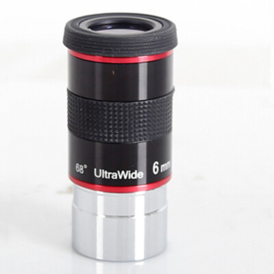 1.25'' 68 Degree Ultra Wide Angle 6mm Eyepiece Lens for Astronomical Telescope