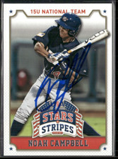 Noah Campbell Signed 2015 Stars & Stripes IP Auto #80