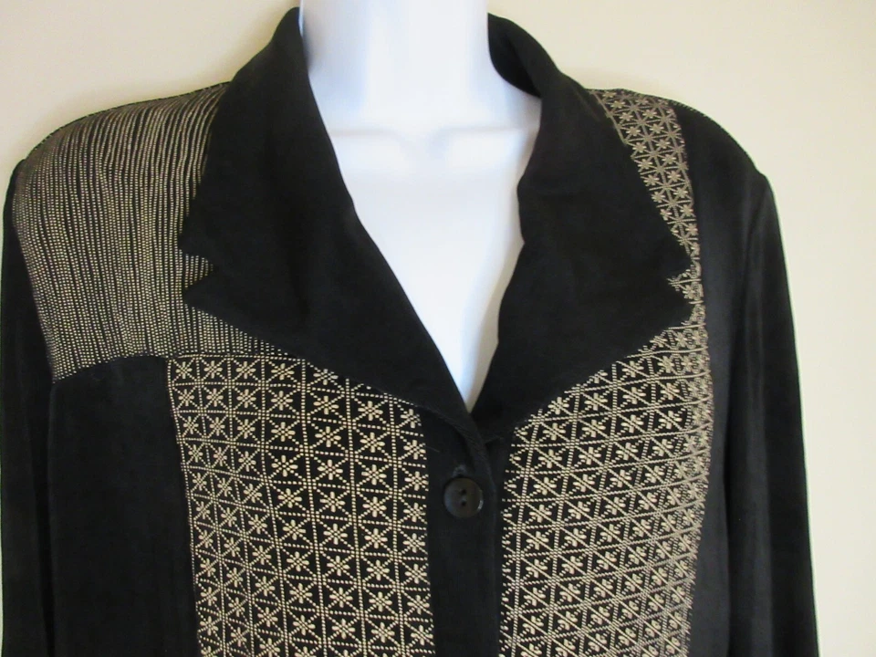 Blusa Camisa Top de Viaje Coldwater Creek SLINKY Talla 14 (L) Diseño Asimétrico Usada en Excelente Condición Foto 2 de 4