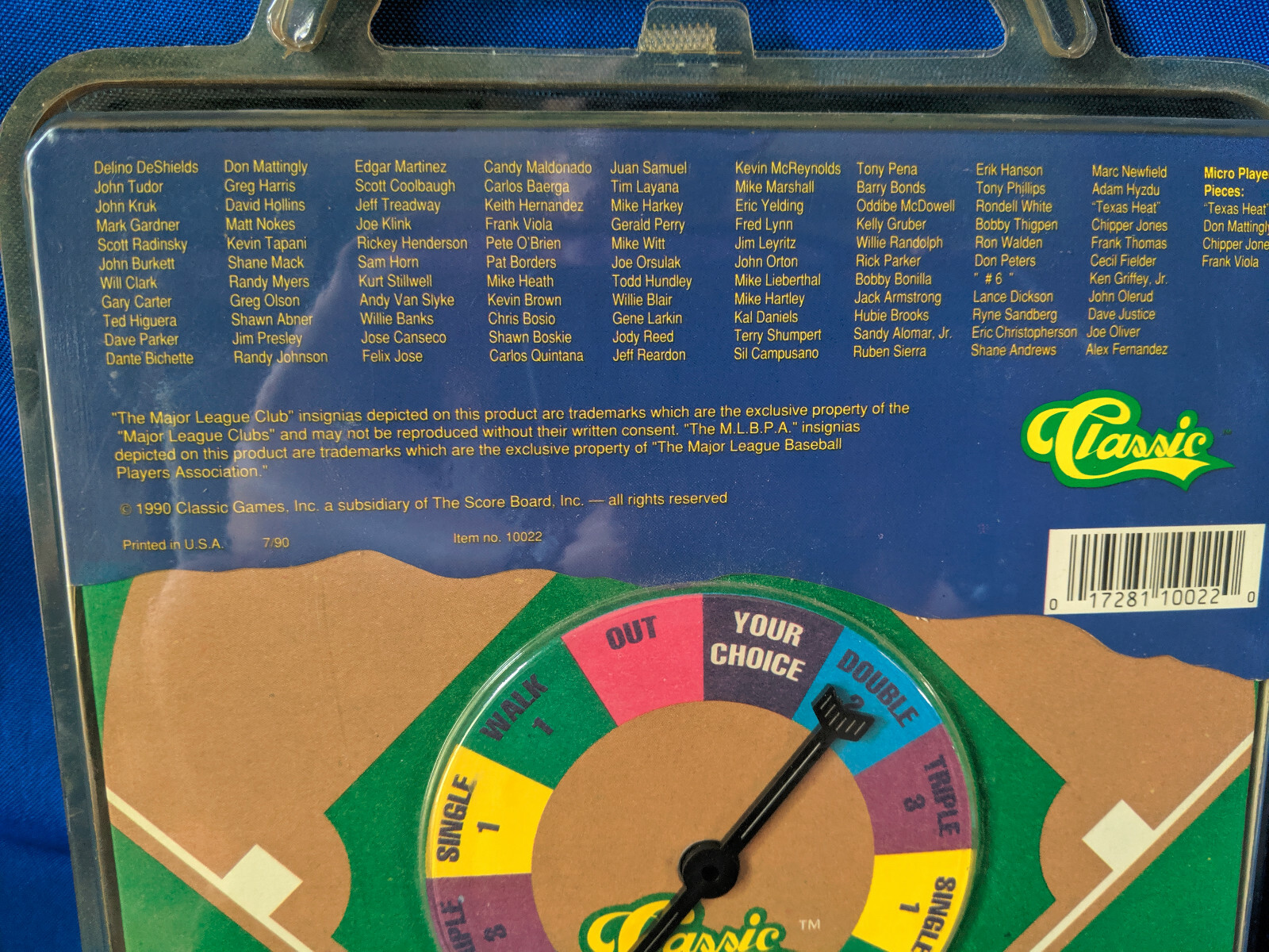 Classic Baseball Trivia Board Game 1990 MLB Card 99 Ken Griffey Jr Case