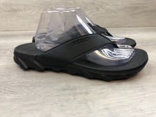 ECCO MX  Mens Sandal Black Leather 9.5 Comfor...