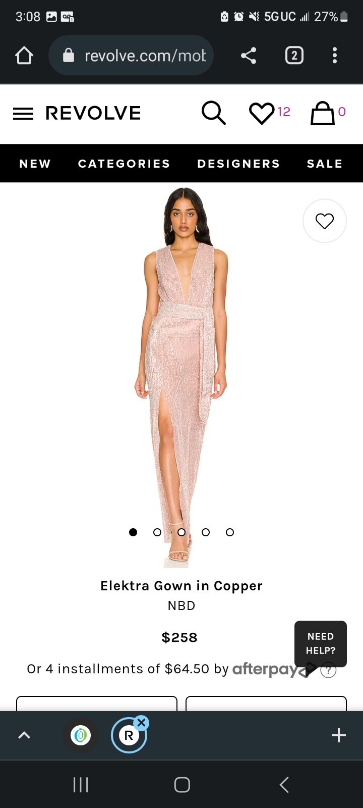 NBD Elektra gown - Gem