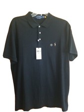 Polo Ralph Lauren 100 Cotton Polo Shirt Men's Classic Fit Black SZ XL New