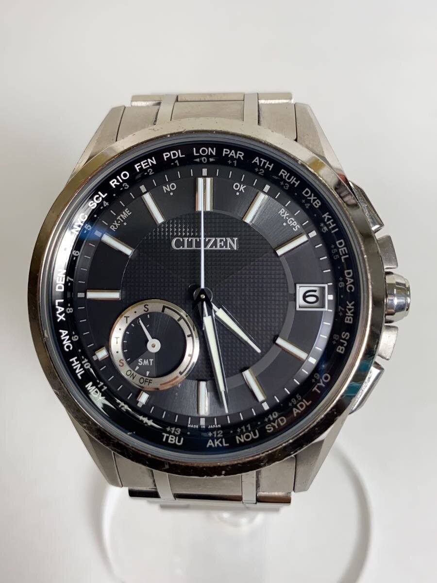 Citizen Eco-Drive F150 Satellite Wave Titanium Black Slv Box Solar