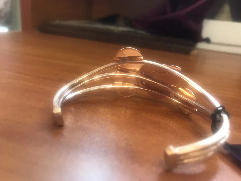 Pulsera Adami & Martucci Colección Dune Plata de Ley 925 18K Rosa Foto 4 de 4