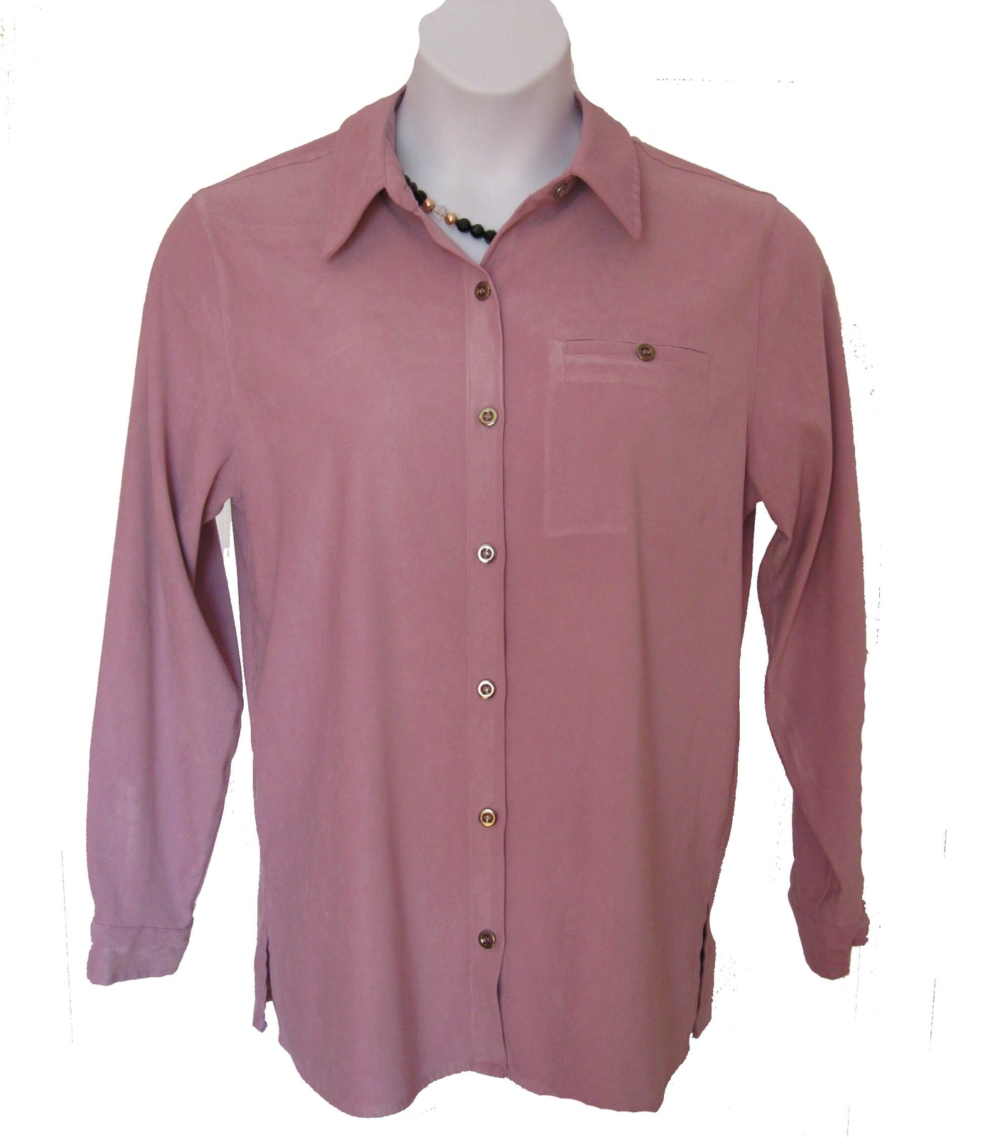 Real Comfort PURPLE Moleskin Shirt Size 14 XL Blouse TOP Casual Stretch L/S