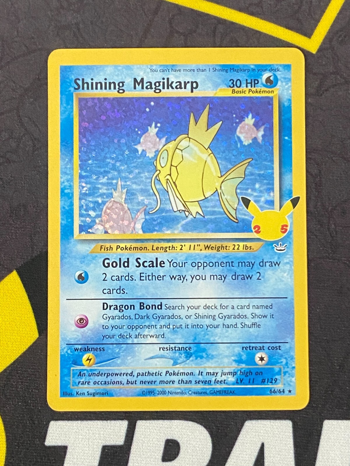 Pokemon 25th Anniversary Shining Magikarp 66/64 Celebrations