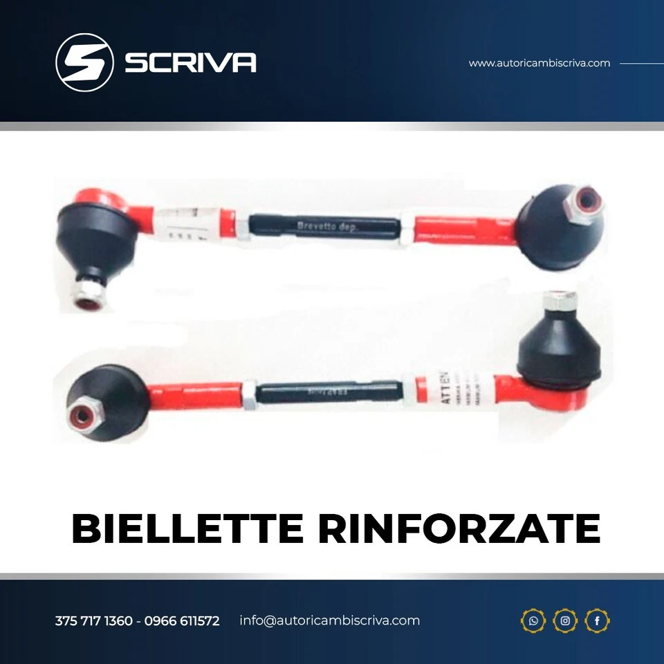 Biellette Regolabili Rinforzati Fiat 500 Abarth 595 695 Anteriore 2 Pezzi Coppia