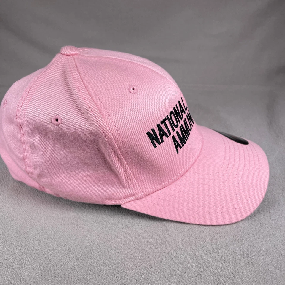 Gorra de béisbol rosa de municiones de la Policía Nacional para hombre S/M FlexFit NPA bordada Foto 4 de 4