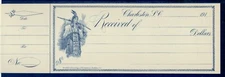 Charleston South Carolina Bank Check, Crown Brand, Walker Evans & Cogswell