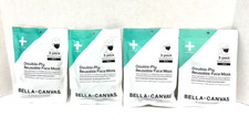 NEW 4 Pack Bella  Canvas Reusable Face Masks, 3 Masks Per Pack 12 total 