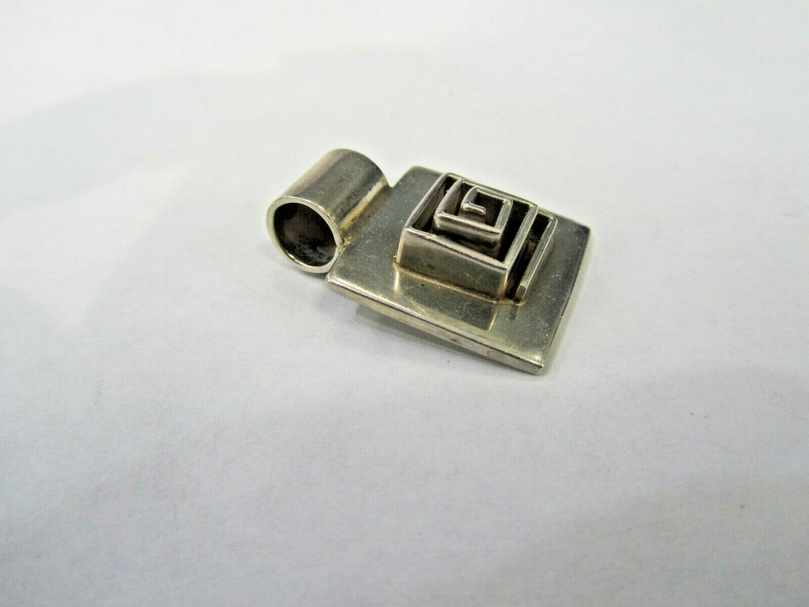 Vintage Sterling Silver 925 Ladies Maze Pendant - image 5