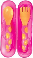 Sassy Travel Case With Fork And Spoon, Pink, New, Free Shipping on sale Sassy Travel Case With Fork And Spoon, Pink, New, Free Shipping on sale