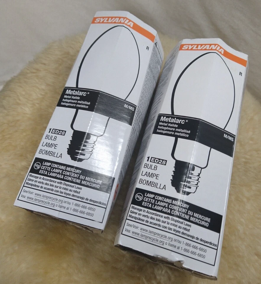 SYLVANIA COMPACT METALARC LAMP LIGHT BULB 175 WATT ED28 SET OF 4 BRAND NEW - Image 3 of 4