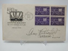 Ann Rutherford Signed Envelope Cachet First Day Cover JSA COA