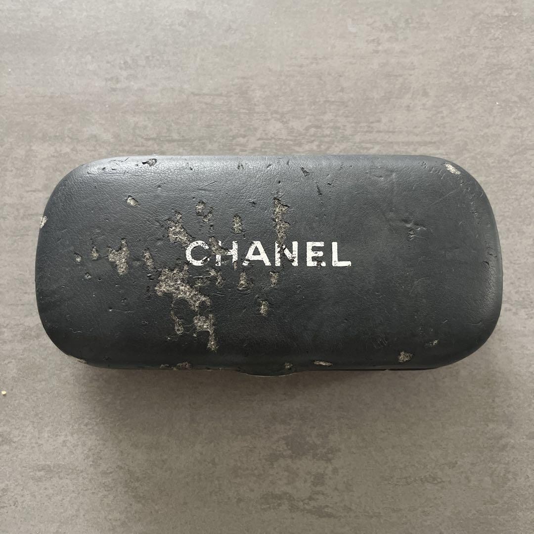 CHANEL Black Sunglasses Smoke Lens Coco Mark Women's From