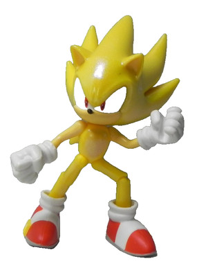 Team sonic collection (Rare Metallic sheen)  Super Sonic the Hedgehog 4-inch