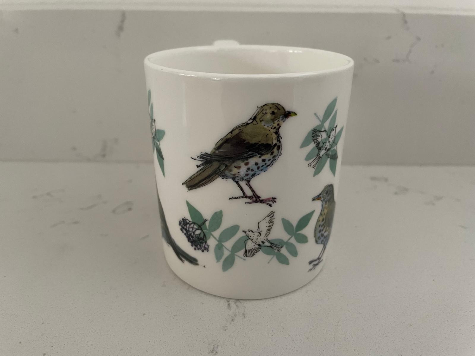 MCLAGGAN SMITH MADELINE FLOYD Song Thrush BIRD MUG Pretty Garden British