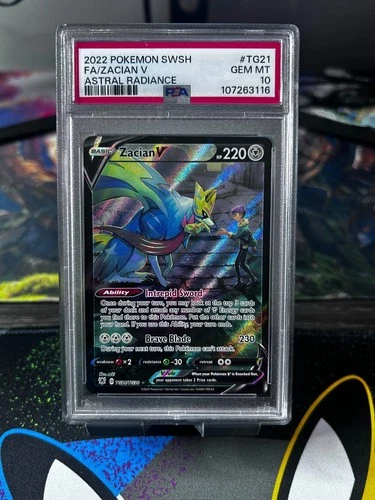 2022 Pokemon Astral Radiance Zacian V TG21/TG30 PSA 10 Gem Mint Trainer Gallery