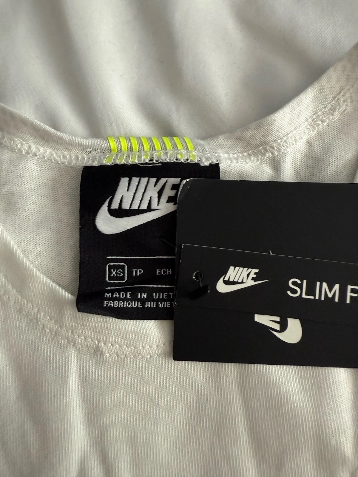 OFF WHITE Abito Nike donna abbigliamento sportivo crociera logo lounge Summit DC2797 121 bianco sporco XS