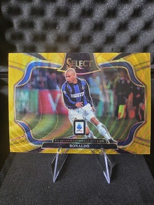 2025-26 Select Serie A Ronaldo Field Level GOLD WAVE Prizm #6/10 SSP Inter Milan