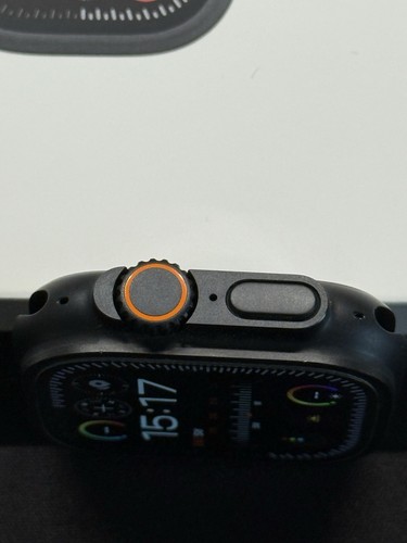 Apple Watch Ultra 2 czarny z czarną tytanową mediolańską pętlą nieskazitelny biustonosz 100% - Zdjęcie 6 z 10