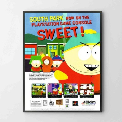 Poster South Park Playstation PS1 N64 Premium Glossy Unframed Poster Print G0970