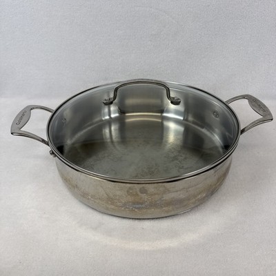 Cuisinart 5.5 Qt Casserole Pan Stainless Steel 12 Inch 4555-30 With Lid
