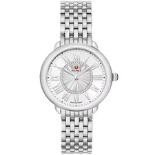 NEW Michele Serein Mid Silver Diamond Dial MWW21B000147 Ladies 36mm Watch