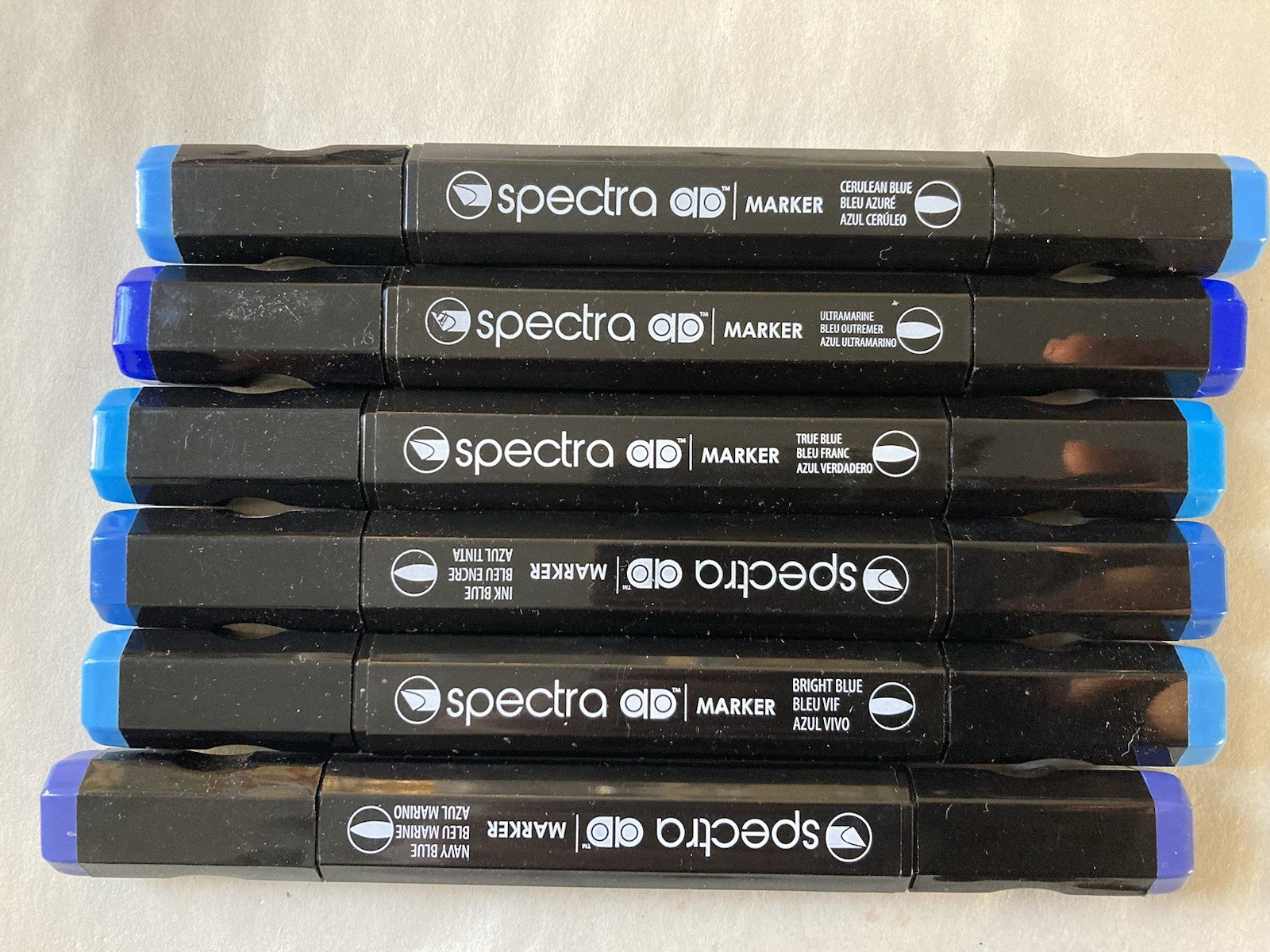 Spectra AD marker Lot Blue Purple Six (6) All Work