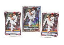 2026 Bowman (×3) Mega Ref/Base Chase Burns RC'S (REDS) !!