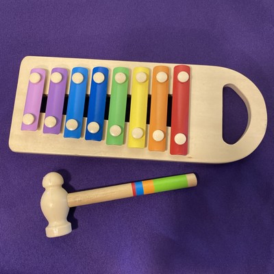 Children s Wooden Rainbow Xylophone & Mallet Melissa Doug Hape Switzerland