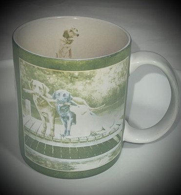 Lang Dog Days Labrador Retriever Mug 2000 Green Bonnie Mohr Discontinued 12 oz