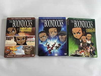 The Boondocks Seasons 1-3 DVD 9-Disc Set Adult Animation Comedy Sony Uncut