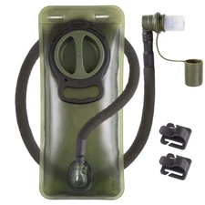 2L Hydration Bladder, Water Bladder for Hiking Backpack 2 Liter Military Gree...